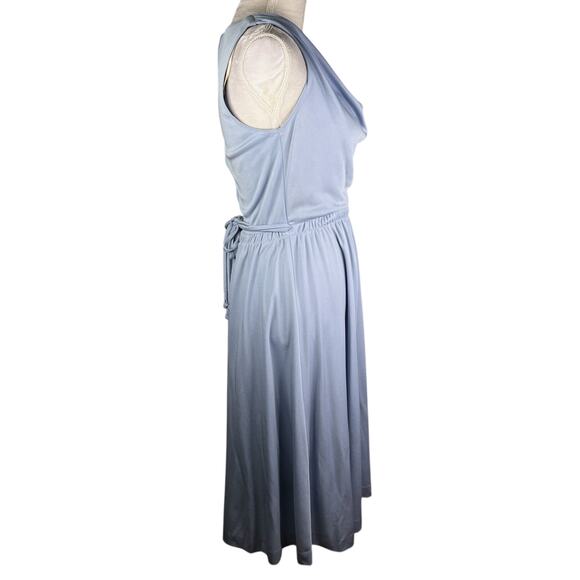 Alison Ayres Vintage Dress 10 Sleeveless Midi USA 60s70s - Picture 12 of 14